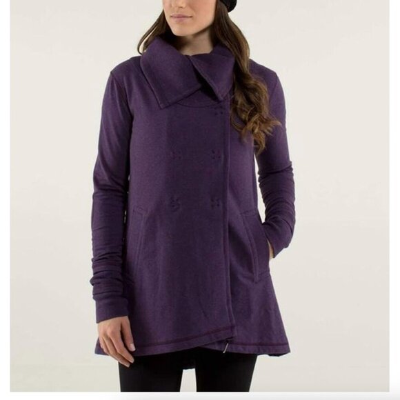 lululemon athletica Jackets & Blazers - Lululemon Gratitude Wrap Heathered Deep Zinfandel
